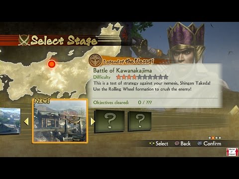 Samurai Warriors 4 Campaign Walkthrough (PS4) Legend of the Uesugi Part 2 - Battle of Kawanakajima