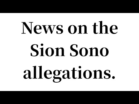 News on the Sion Sono allegations