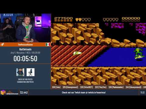 Battletoads [Any% Warpless] by TheMexicanRunner - #DHW19