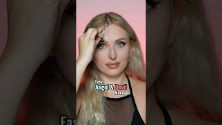 Angel or Devil? 😈🪽 | 2 Easy Last Minute Halloween Makeup Ideas