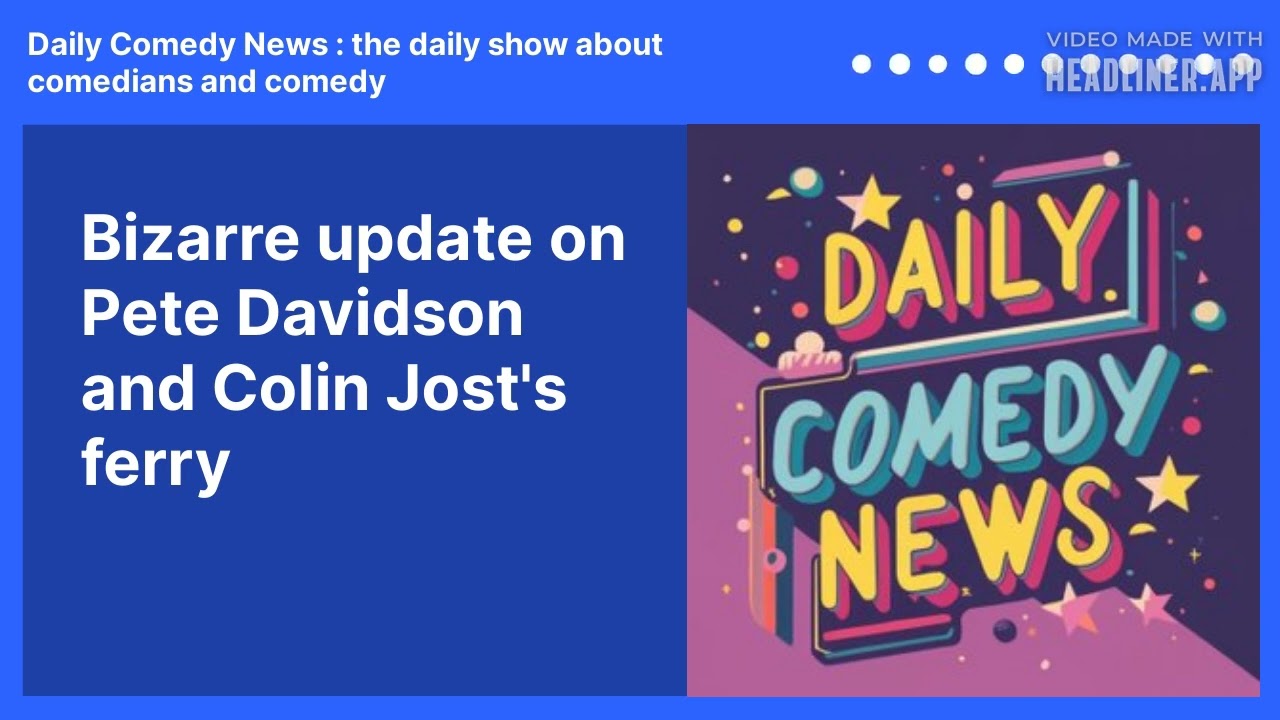 Bizarre update on Pete Davidson and Colin Jost's ferry