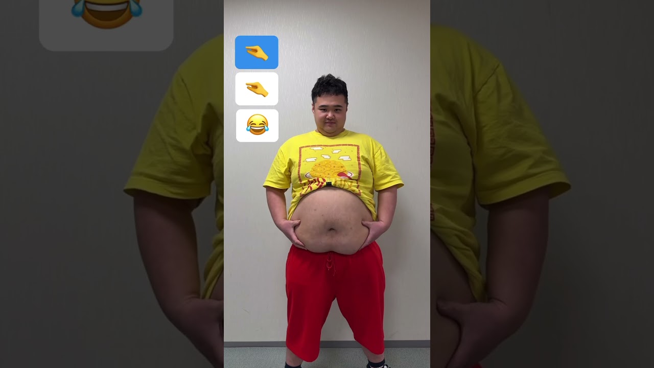 【TikTok100万再生】120Kgデブのワクワクするリアクション