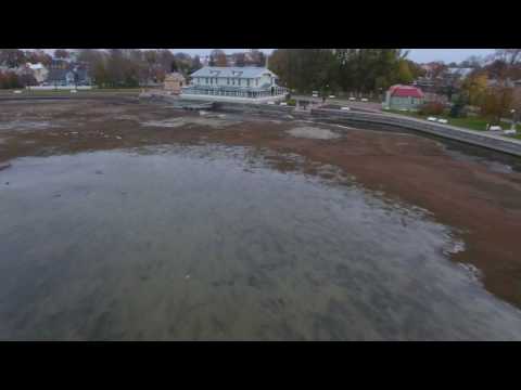 Haapsalu Promenade 15.10.2016 - fall vs summer - very low water level