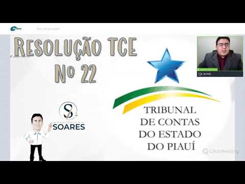 RESOLUÇÃO TCE-PI Nº 22 - Prof. Soares - PARTE I - Legislação Específica TCE/PI
