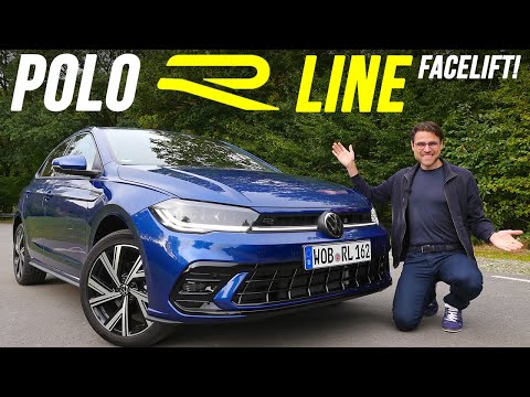 VW Polo R-Line driving REVIEW 2022 facelift 1.0 TSI