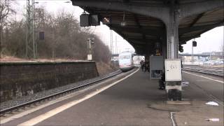 preview picture of video 'ICE-Durchfahrt in Kirchhain (Bz Kassel) (31.03.2013 09:24 Uhr)'