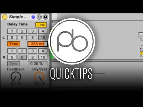 Ableton Live Sound Design Quick Tip: Using Simple Delay for Pitch Effects