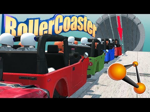 BeamNG Drive Funny Roller Coaster #1 Epic End!