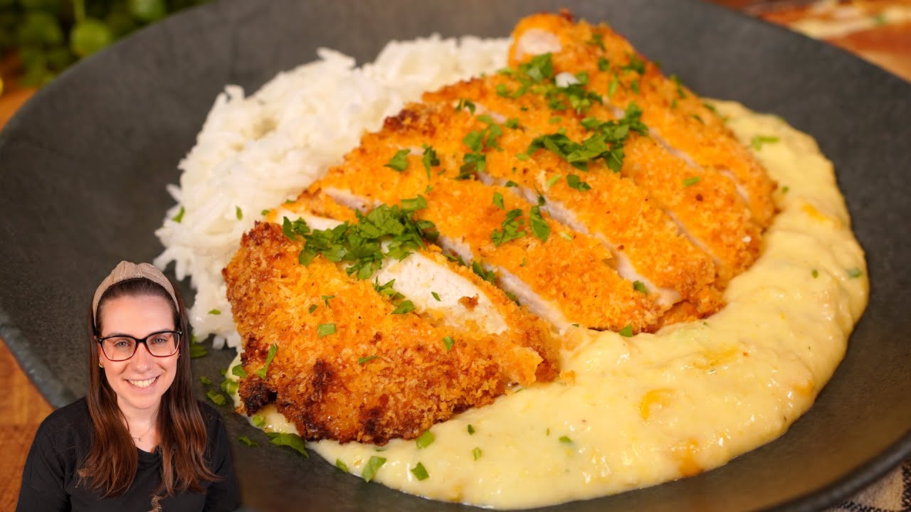 Frango empanado sem fritura, super crocante, fácil e delicioso!