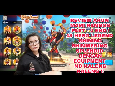 REVIEW AKUN KING RAMBO 2000 PART 2 !! 18 HERO LEGEND EXPERT ! BELANJA VIP SHOP RATUSAN RIBU GEMS !!