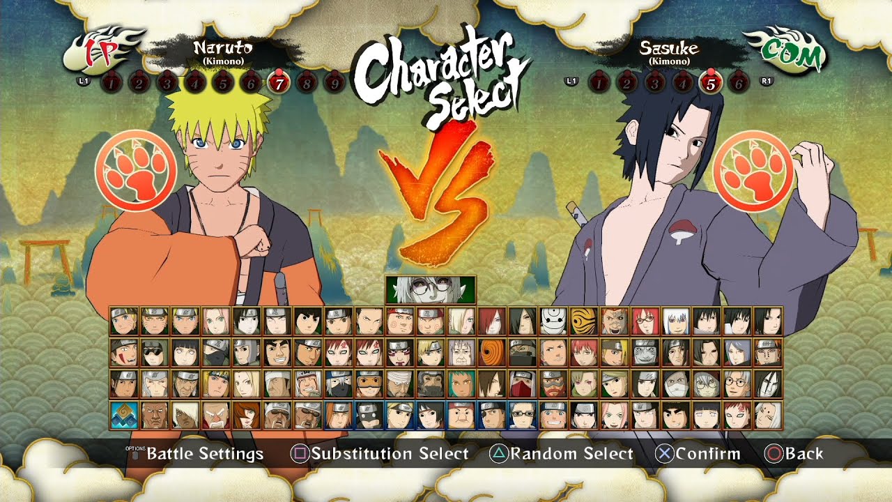 Naruto Shippuden: Ultimate Ninja Storm 3 Full Burst All Characters [PS4]