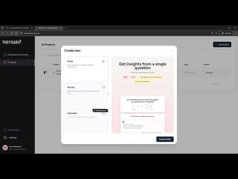 TheySaid tanıtım videosu