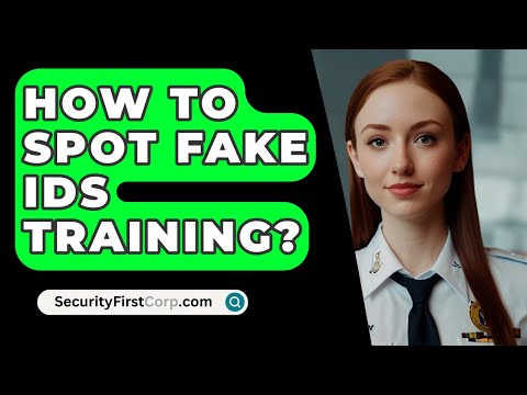 How To Spot Fake IDs Training? - SecurityFirstCorp.com