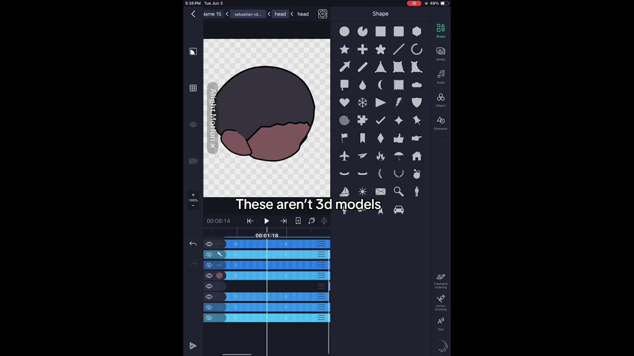 3d effect in alight motion