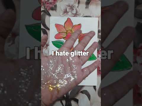 Drawing of flowers with pencil colours