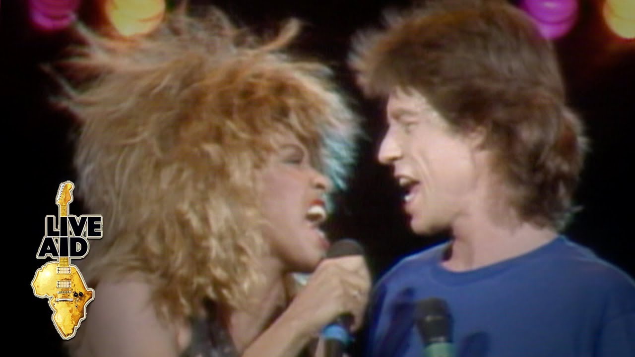 Mick Jagger / Tina Turner - State Of Shock / It's Only Rock 'n' Roll (Live Aid 1985) - YouTube