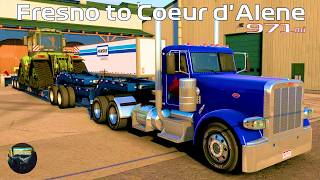 971 Miles | Fresno, CA to Coeur d'Alene, ID | Peterbilt 389 | ATS | No Commentary