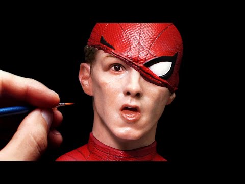 Sculpting Realistic Spider-man Sculpture Timelapse - Peter Parker/ Tom holland
