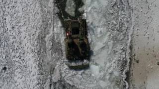 한폭의 그림같은' 하늘서 본 육군 '파빙 도하작전'