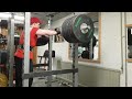 High-bar squat up to 220kg(485lbs) gonna try 3 reps next time