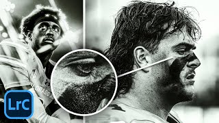 How to Edit Football Photography | Black & White