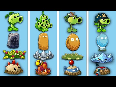 4 Team PRIMAL x CLASSIC x MODERN x FUTURE - Who Will Win? - PvZ 2 Team Plant Battlez