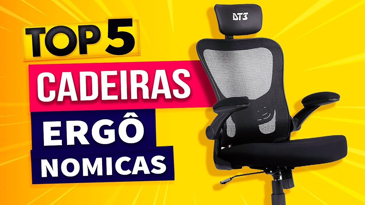TOP 5 - Cadeira Ergonomica Custo Beneficio 2023 - Melhor que cadeira Gamer!