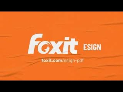 How to electronically sign a PDF document | Foxit eSign