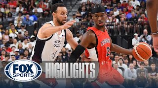 [高光] 美國對加拿大巴黎奧運熱身賽