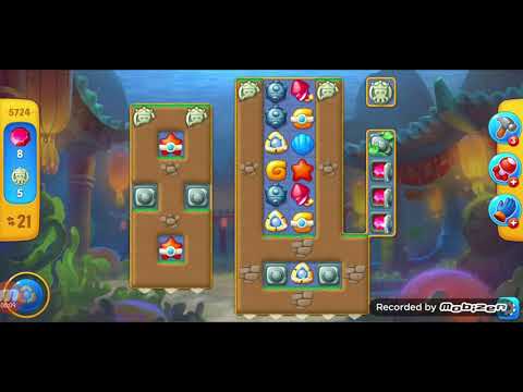 ♡ fishdom gameplay/ level 5724 / It is like the ads? / thank you ☆