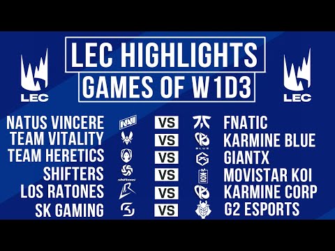 LEC Highlights ALL GAMES W1D3 | LEC 2026 Versus