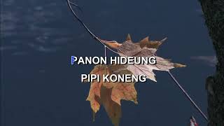 Download lagu PANON HIDEUNG  Indonesian Malay Karaoke mp3