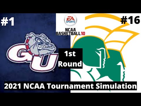 #1 Gonzaga vs #16 Norfolk State - NCAA Basketball 10 Simulation