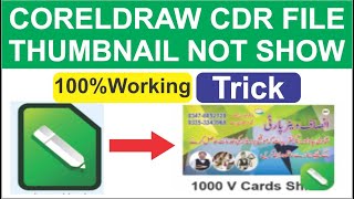 Corel Draw CDR file not Preview Thumbnails how to Salve this problem tutorial by Naeem Awan Tech