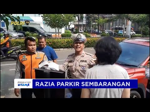 DISHUB DIBANTU POLSI GELAR RAZIA PARKIR SEMBARANGAN