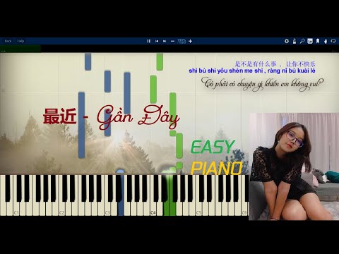 Beat Karaoke - 最近 - Zui Jin - Gần Đây - Easy Piano Tutorial