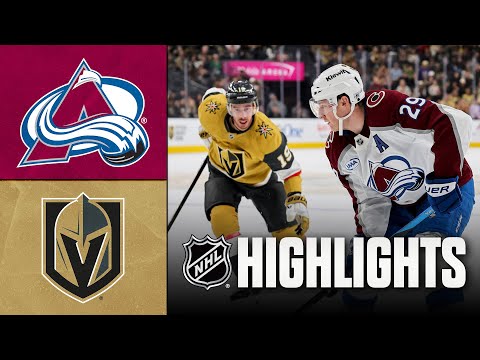 Avalanche vs. Golden Knights | NHL Highlights | December 27, 2025