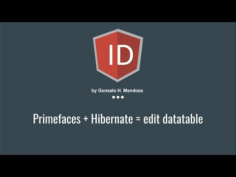 JSF + Primefaces + Hibernate - Datatable edition