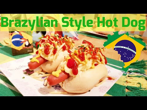 Top Brazilian Hot Dog Recipe | Delicious Hot dog with mash potatoes | Loaded Hot Dog