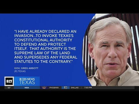 Governor Greg Abbott issues new invasion declaration at the border