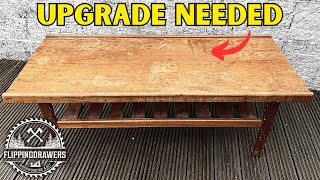 Ep. 2 Can I Make it Awesome? Giving an Old Beat up Coffee Table the upgrade it Needed.
