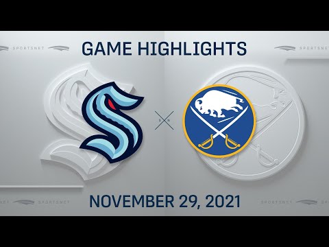 NHL Highlights | Kraken vs. Sabres - Nov. 29, 2021