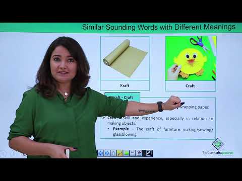 Unique Similar Sounding words with Different Meanings