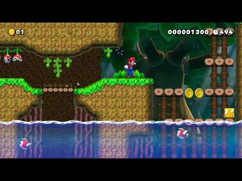 Wiggler's Lakeside Forest by FranxBR 🍄 Super Mario Maker 2 #ahr 😶 No Commentary
