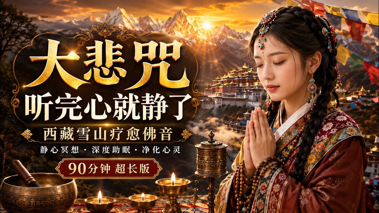 【珍藏三十年的高原佛曲】前奏一响 世界安靜｜來自世界屋脊的空靈治癒之聲｜超療癒藏族梵音｜西藏之?