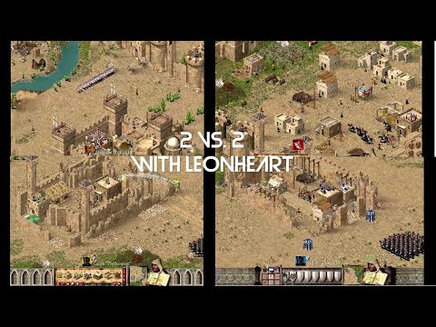 Stronghold Crusader - Mission 3 [Crusader Trail] 2 vs. 2 with Leonheart Lord