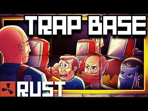SALTY CLAN GETS TRAPPED TWICE and RAIDED - Rust Trap Base