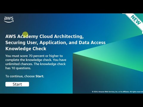 Module 9 Knowledge Check Answers | Security User, Application & Data Access | AWS CLOUD ARCHITECTING