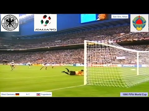 WEST GERMANY V YUGOSLAVIA–4-1-10TH JUNE 1990–WORLD CUP FINALS  ITALY–SAN SIRO–MILAN – GROUP D