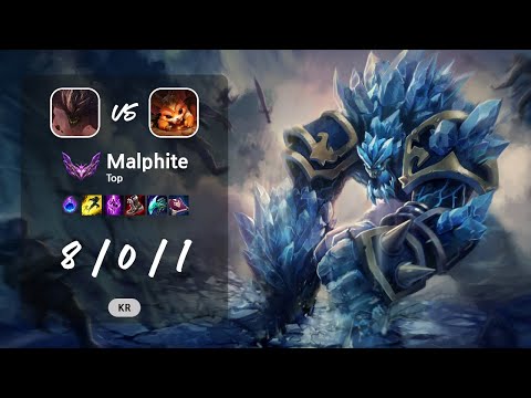 Malphite Top vs Gnar - KR Master Patch 13.12